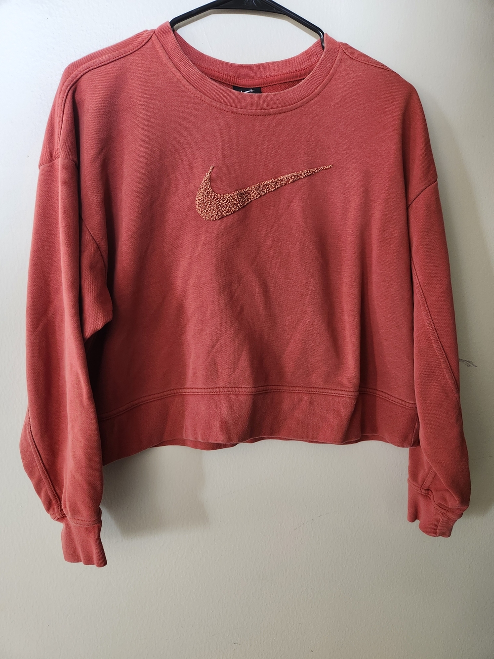 Nike Women's Terra Cotta Cropped Crewneck Sweatshirt